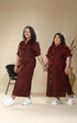 MAROON DRESS